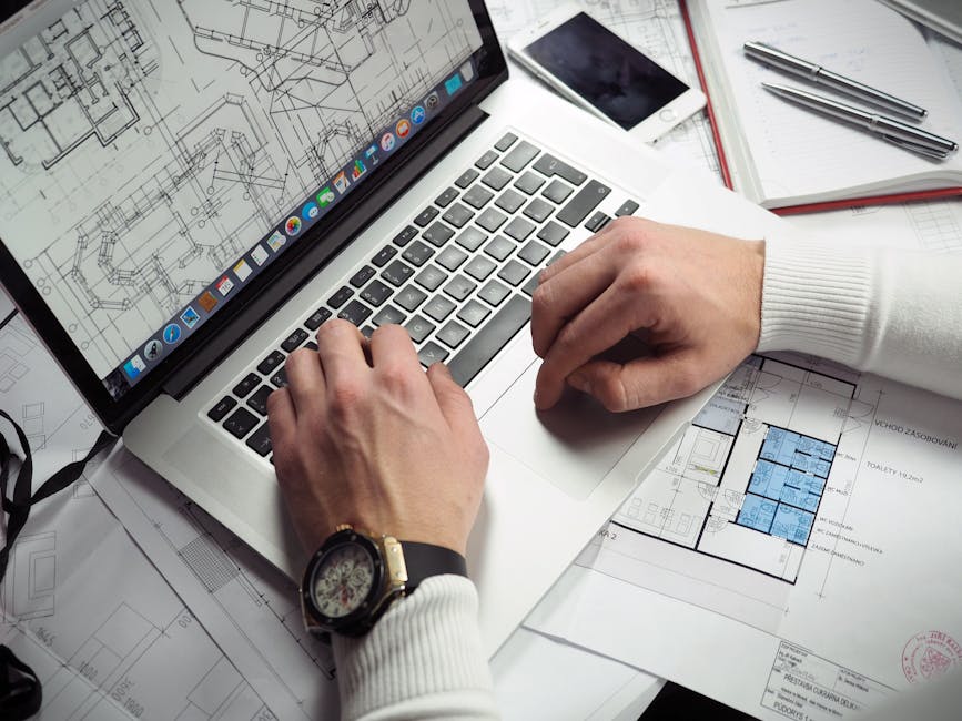 Construction planning and blueprints